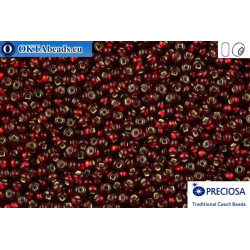 Preciosa czech seed beads 1 quality garnet silver line SQH (97120s) 10/0