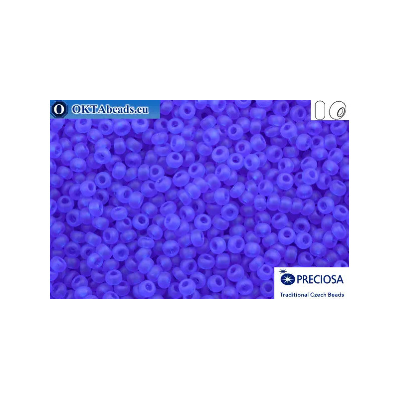 Preciosa czech seed beads 1 quality cobalt matte (30050m) 10/0