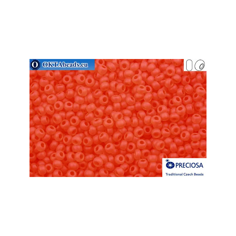 Preciosa czech seed beads 1 quality orange matte (90030m) 10/0