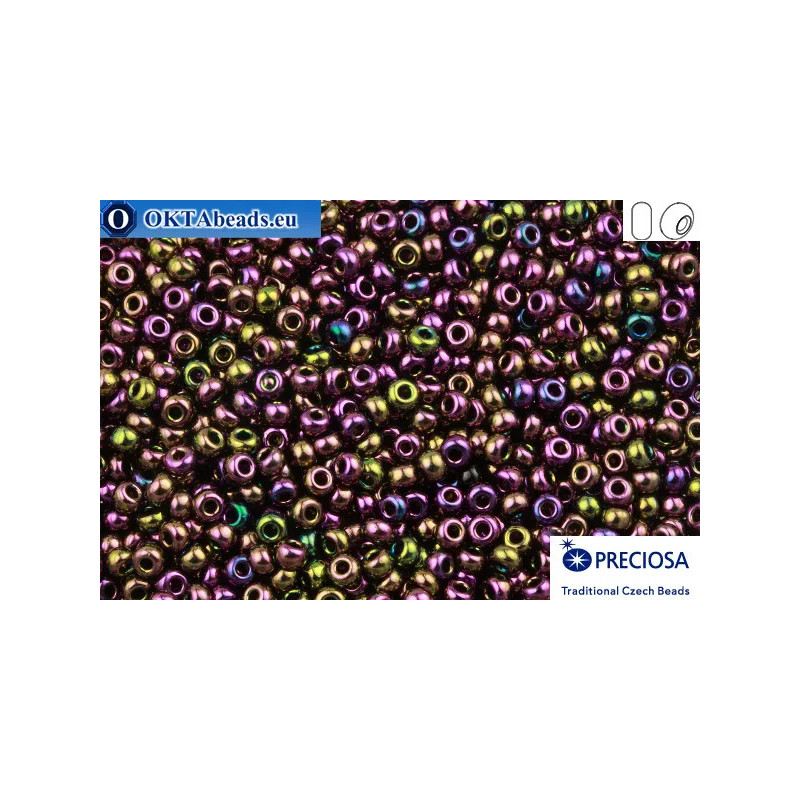 Preciosa czech seed beads 1 quality lilac iris (59195) 8/0