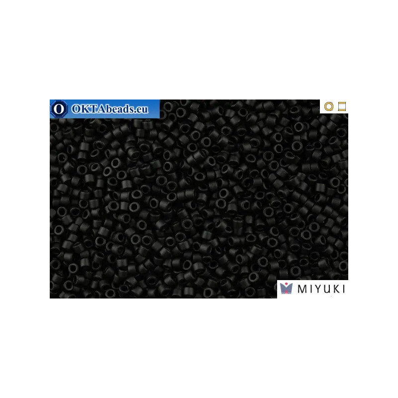 MIYUKI Beads Delica Matte Black 11/0 (DB310)