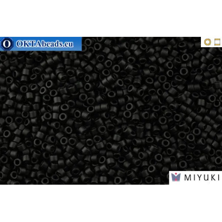 MIYUKI Beads Delica Matte Black 11/0 (DB310)