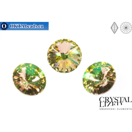 1122 Rivoli Chaton - Crystal Luminous Green ss47 (~10mm)