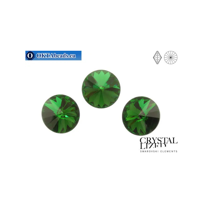 1122 Rivoli Chaton - Dark Moss Green ss47 (~10mm)