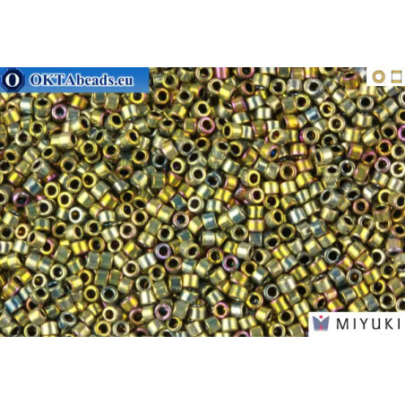 MIYUKI Beads Delica Palladium Plated Silver Gold Iris 11/0 (DB546)