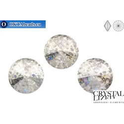 1122 Rivoli Chaton - Crystal Silver Patina 14mm