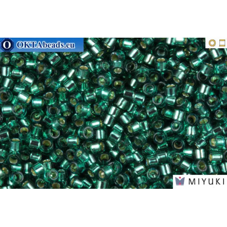 MIYUKI Beads Delica Silver Lined Teal 11/0 (DB607)