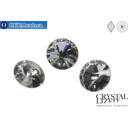 1122 Rivoli Chaton - Crystal Silver Night 18mm