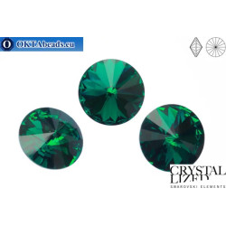 1122 Rivoli Chaton - Emerald 18mm