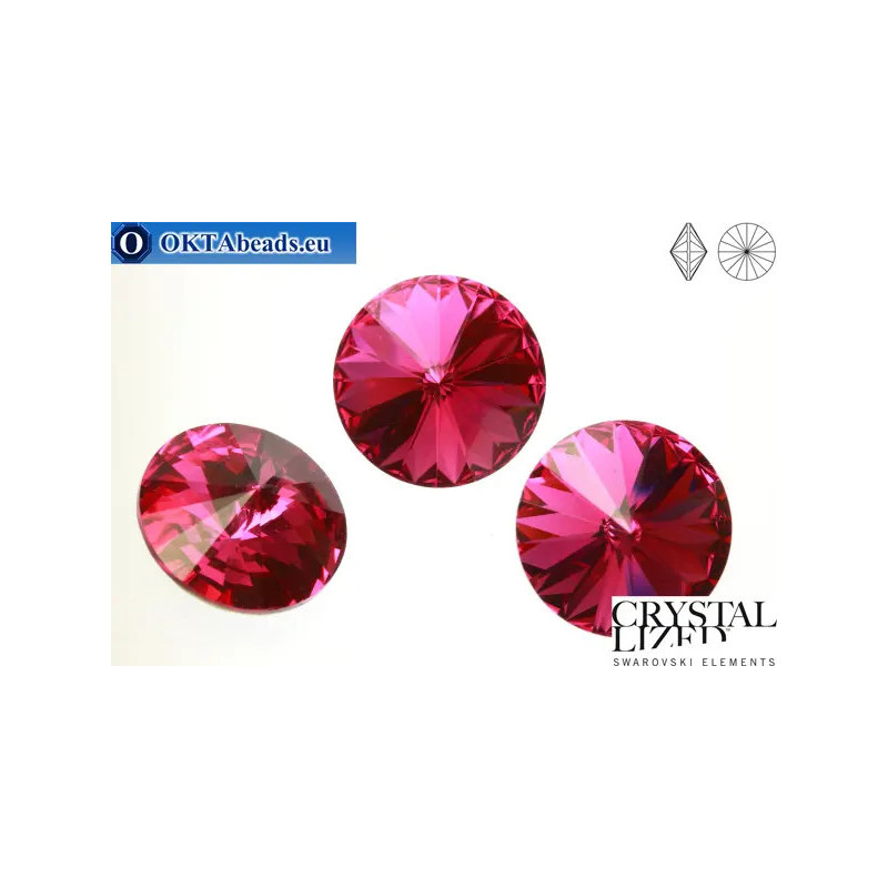 1122 Rivoli Chaton - Fuchsia 18mm