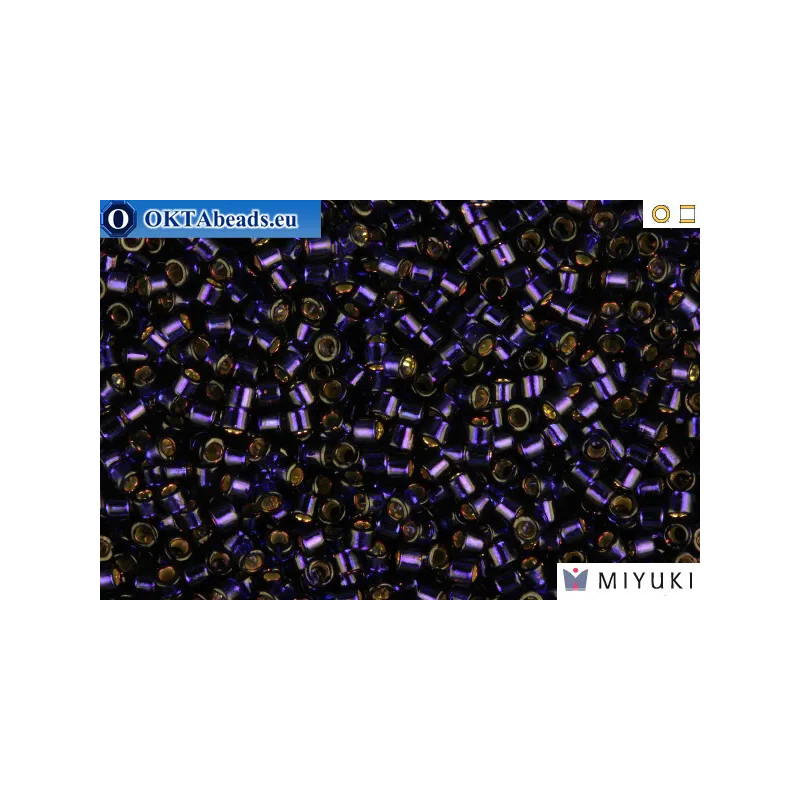 MIYUKI Beads Delica Silver Lined Dark Purple 11/0 (DB609)