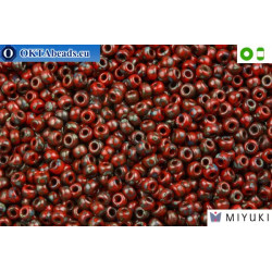 MIYUKI Beads Picasso Opaque Red Garnet Matte (4513) 8/0