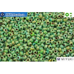MIYUKI Beads Picasso Seafoam Green Matte (4514) 8/0