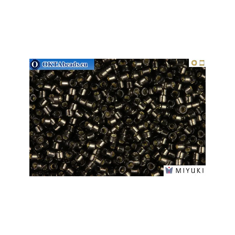 MIYUKI Beads Delica Silver Lined Dark Grey 11/0 (DB613)