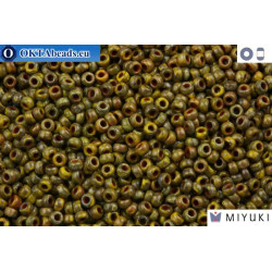 MIYUKI Beads Opaque Yellow Picasso (4519) 11/0