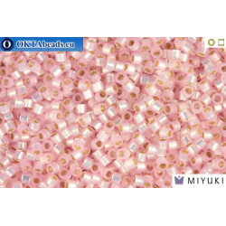 MIYUKI Beads Delica Silver Lined Light Pink Alabaster 11/0 (DB624)