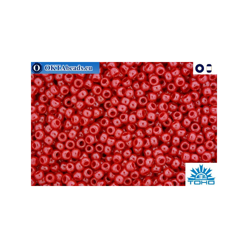 TOHO Beads Opaque-Lustered Cherry (125) 11/0