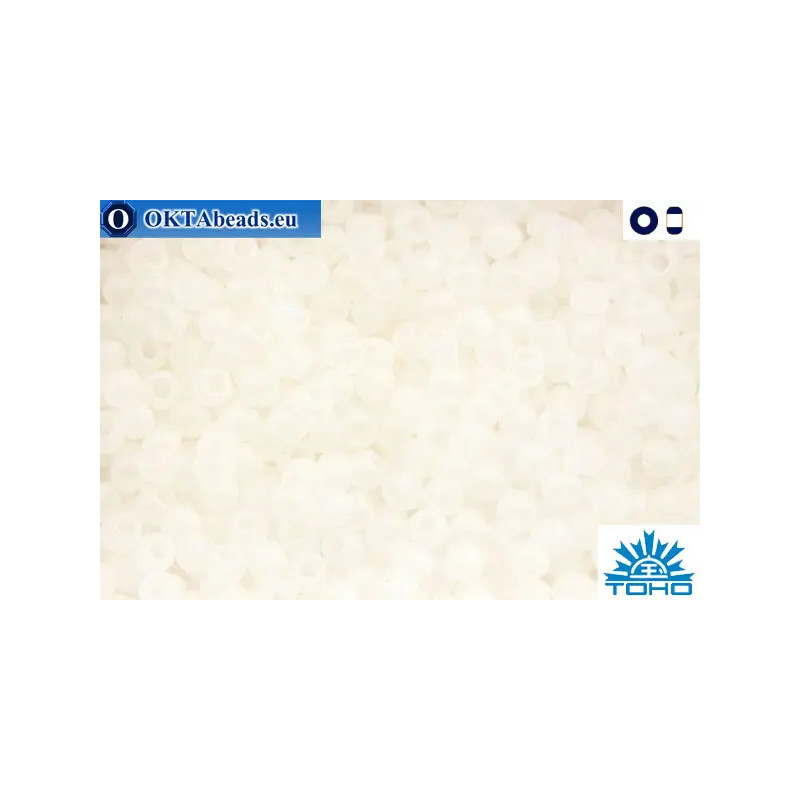 TOHO Beads Trans-Rainbow-Frosted Crystal (161F) 11/0