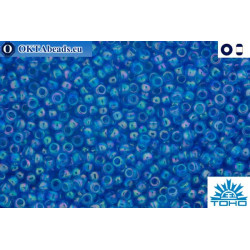 TOHO Beads Trans-Rainbow Dark Aqua (163B) 11/0