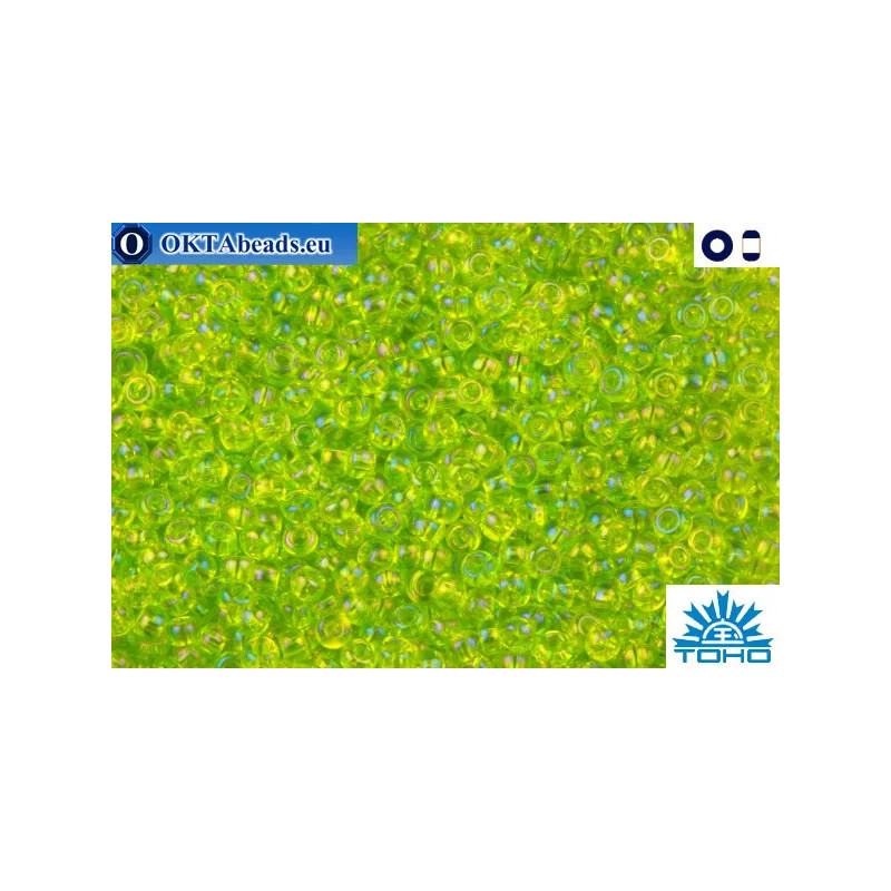 TOHO Beads Trans-Rainbow Lime Green (164) 11/0