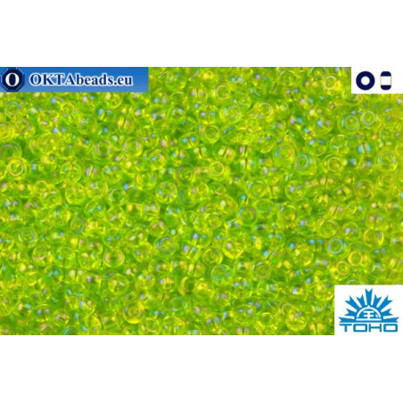 TOHO Beads Trans-Rainbow Lime Green (164) 11/0