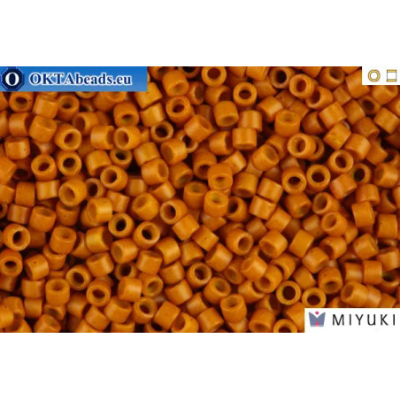 MIYUKI Beads Delica Dyed Opaque Pumpkin 11/0 (DB653)