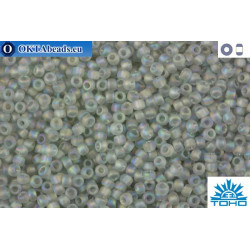 TOHO Beads Trans-Rainbow-Frosted Black Diamond (176AF) 11/0