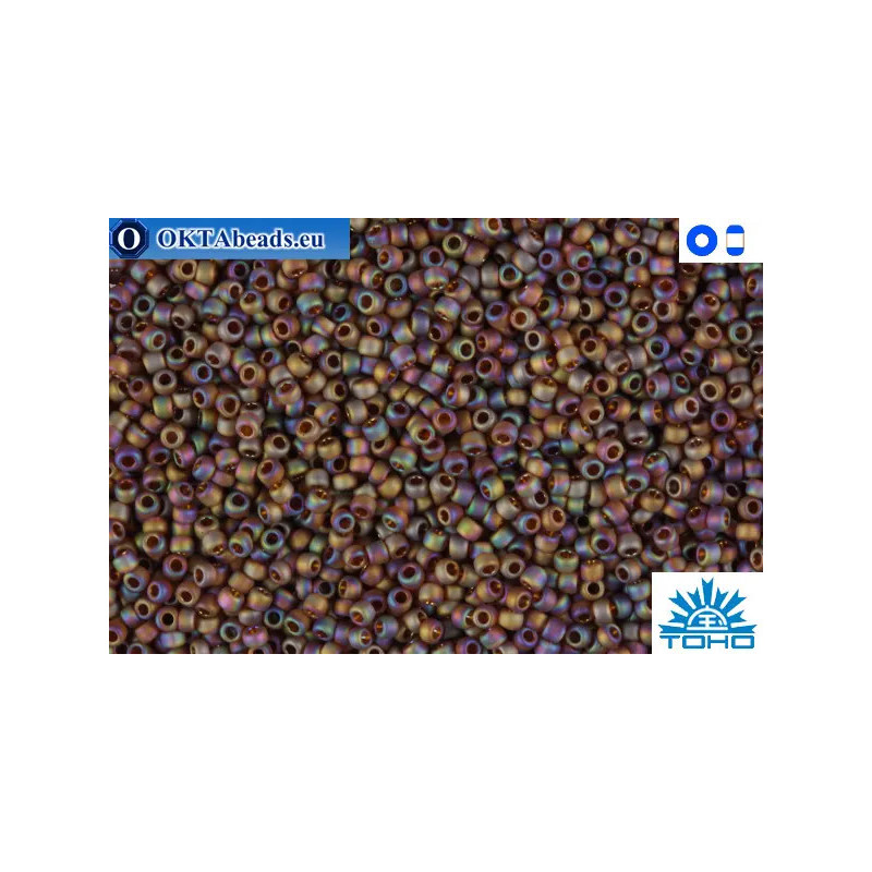 TOHO Beads Trans-Rainbow-Frosted Smoky Topaz (177F) 11/0