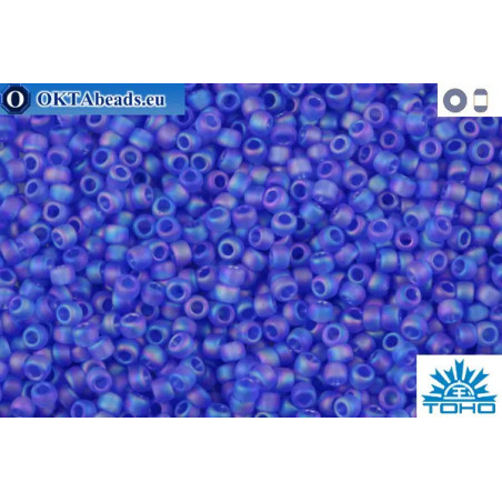 TOHO Beads Trans-Rainbow-Frosted Sapphire (178F) 11/0