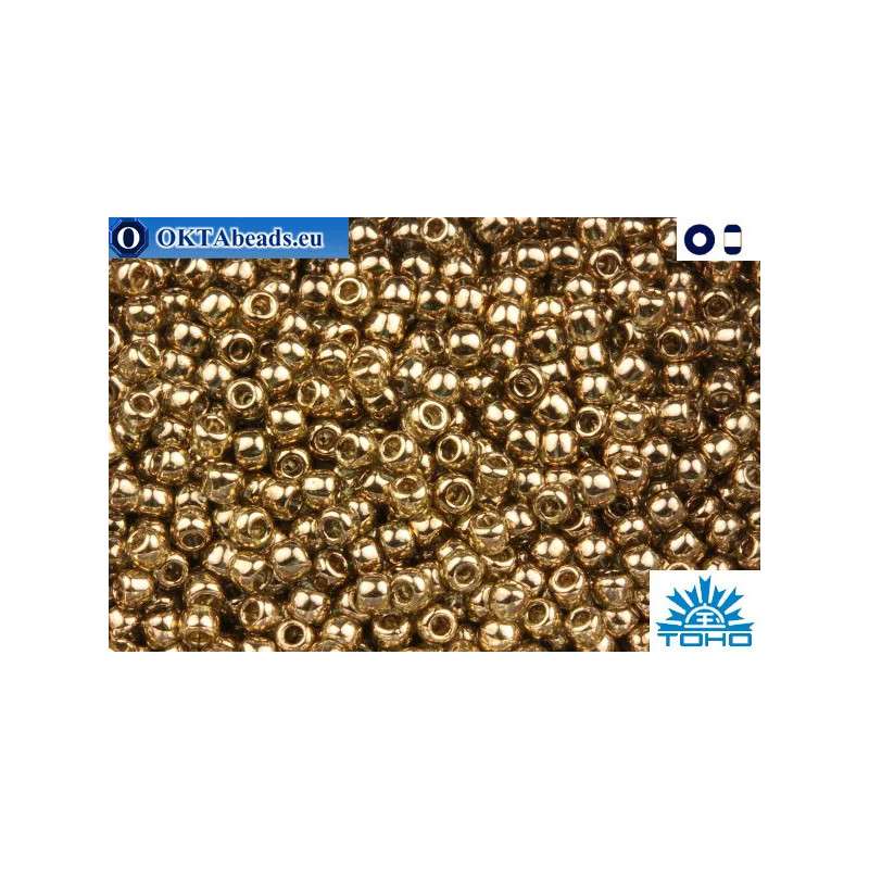 TOHO Beads Gold-Lustered Montana Blue (204) 11/0