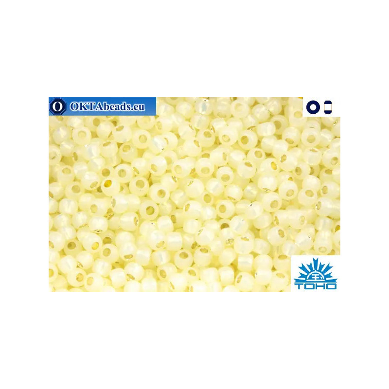 TOHO Beads Silver-Lined Milky Lt Jonquil (2125) 11/0