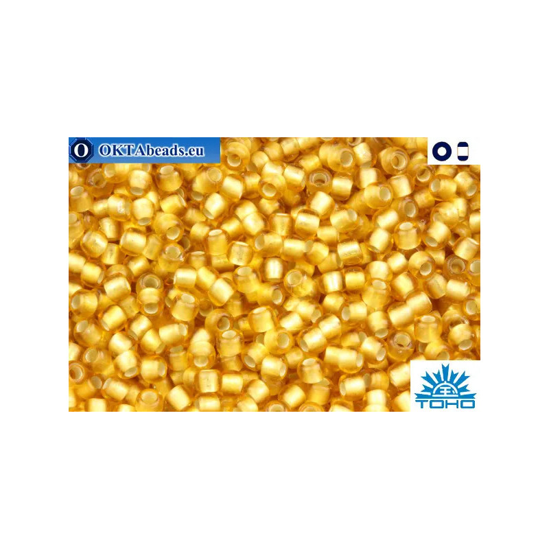 TOHO Beads Silver-Lined Frosted Topaz (22BF) 11/0