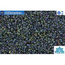 TOHO Beads Inside-Color Rainbow Topaz/Opaque Emerald Lined (243) 11/0