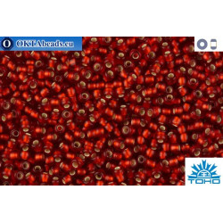 TOHO Beads Silver-Lined Frosted Ruby (25CF) 11/0