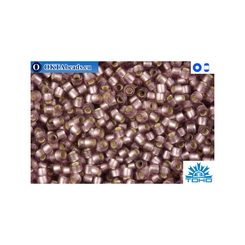 TOHO Beads Silver-Lined Frosted Lt. Amethyst (26F) 11/0