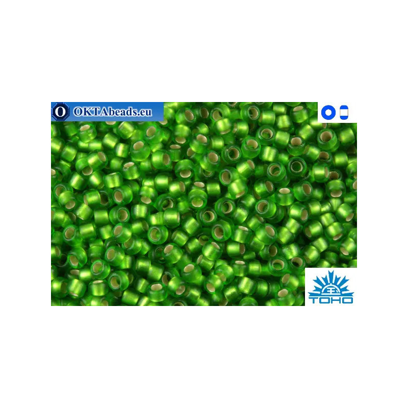TOHO Beads Silver-Lined Frosted Peridot (27F) 11/0