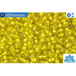 TOHO Beads Silver-Lined Frosted Lemon (32F) 11/0