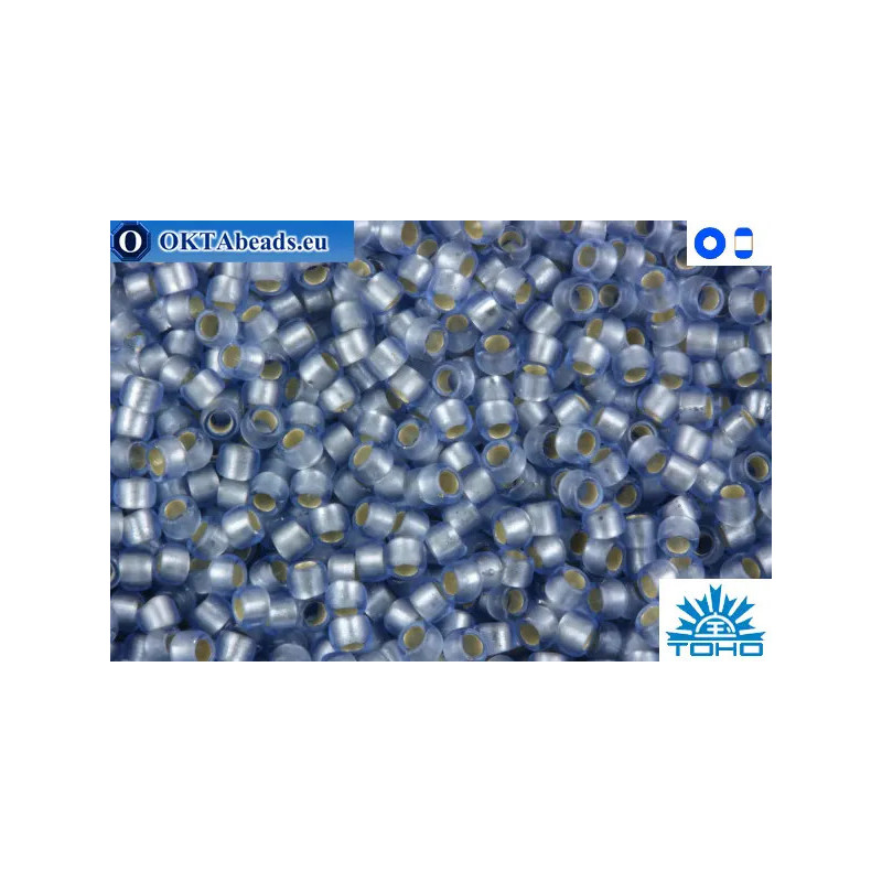 TOHO Beads Silver-Lined Frosted Lt Sapphire (33F) 11/0