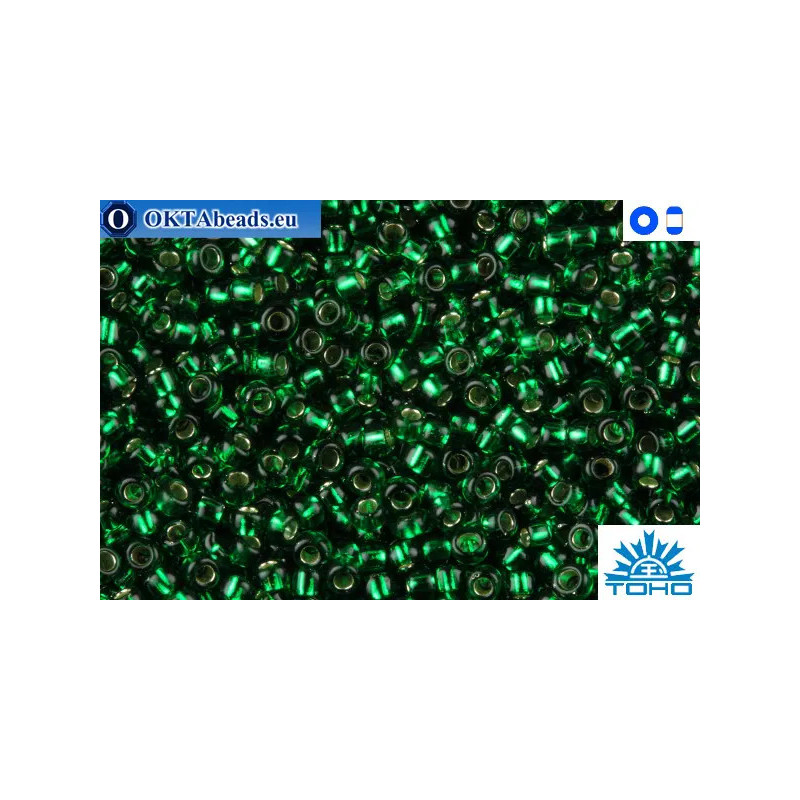 TOHO Beads Silver-Lined Green Emerald (36) 11/0