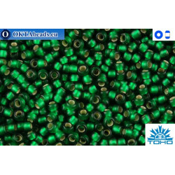 TOHO Beads Silver-Lined Frosted Green Emerald (36F) 11/0