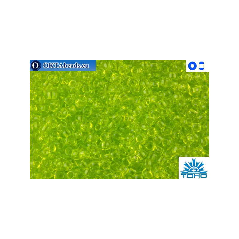 TOHO Beads Transparent Lime Green (4) 11/0