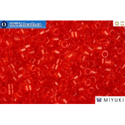 MIYUKI Beads Delica Transparent Dark Tangerine 11/0 (DB704)