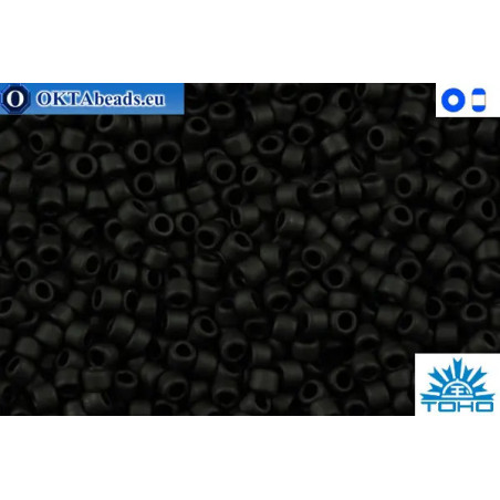 TOHO Beads Opaque-Frosted Jet (49F) 11/0