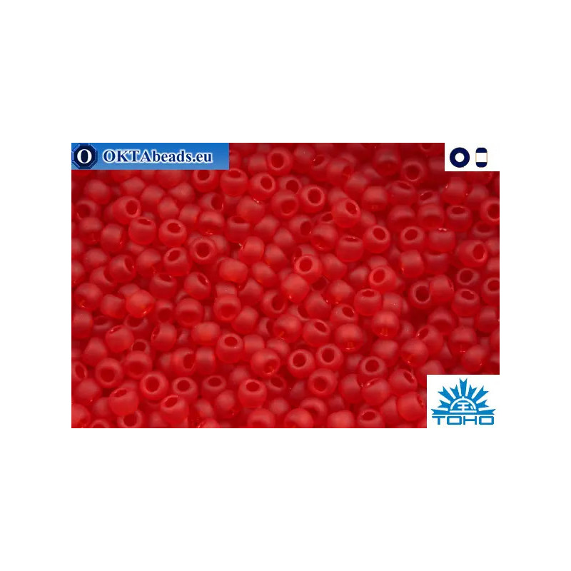 TOHO Beads Transparent-Frosted Ruby (5CF) 11/0