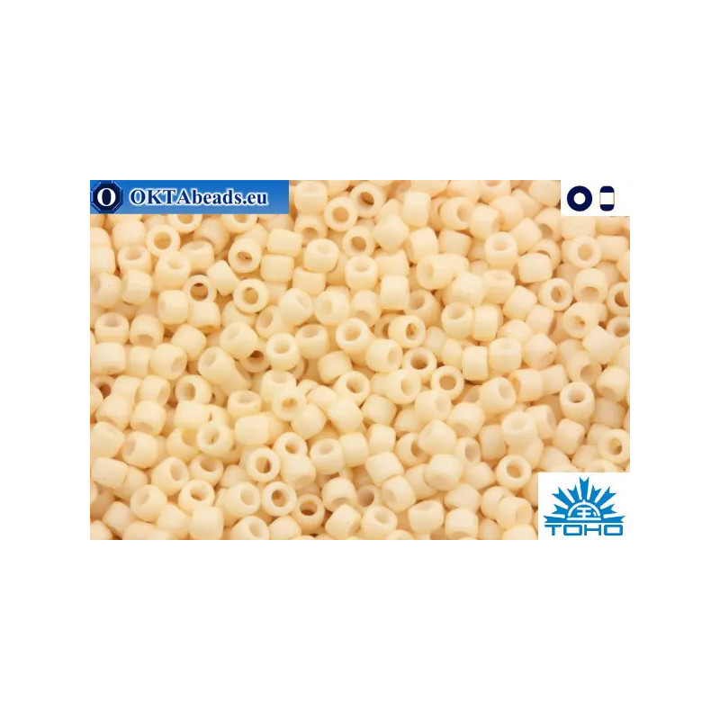 TOHO Beads Opaque-Pastel-Frosted Apricot (763) 11/0