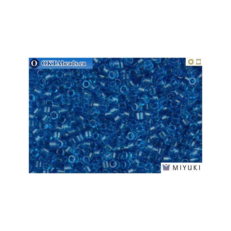 MIYUKI Beads Delica Transparent Aquamarine 11/0 (DB714)