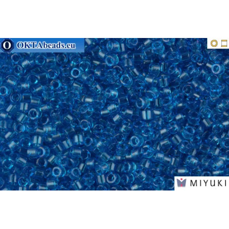 MIYUKI Beads Delica Transparent Aquamarine 11/0 (DB714)