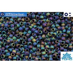 TOHO Beads Opaque-Rainbow-Frosted Rainbow Iris (86F) 11/0