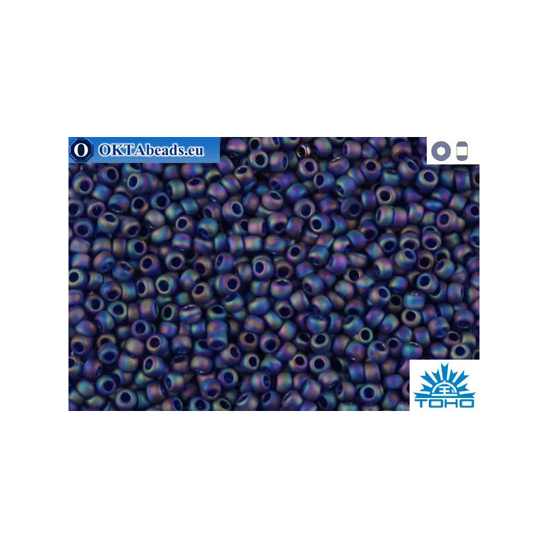 TOHO Beads Trans-Rainbow-Frosted Cobalt (87DF) 11/0