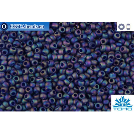 TOHO Beads Trans-Rainbow-Frosted Cobalt (87DF) 11/0
